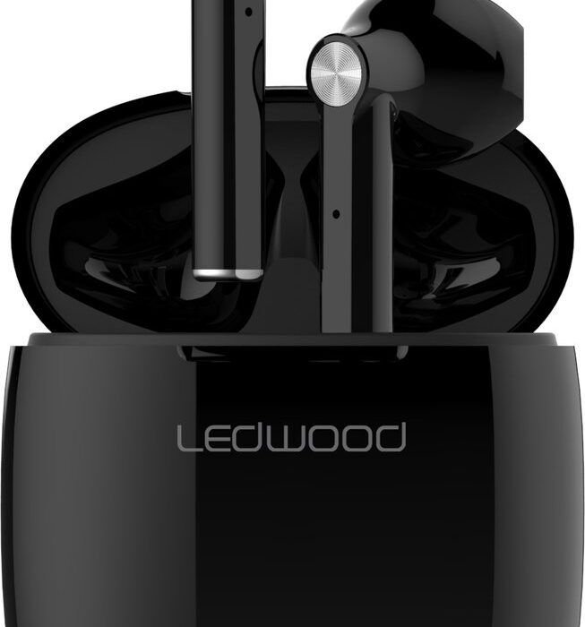 LEDWOOD LD-T16-TWS-BLK - EXPLORER T16 TWS in-ear earphones met lange afspeeltijd, zwart