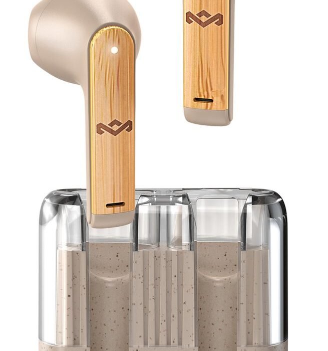House of Marley Zion Draadloze Oordopjes – Oortjes Draadloos – Bluetooth - Met Oplaadcase – 16 uur Speeltijd – Duurzaam en Lichtgewicht Ontwerp – USB C – Cream