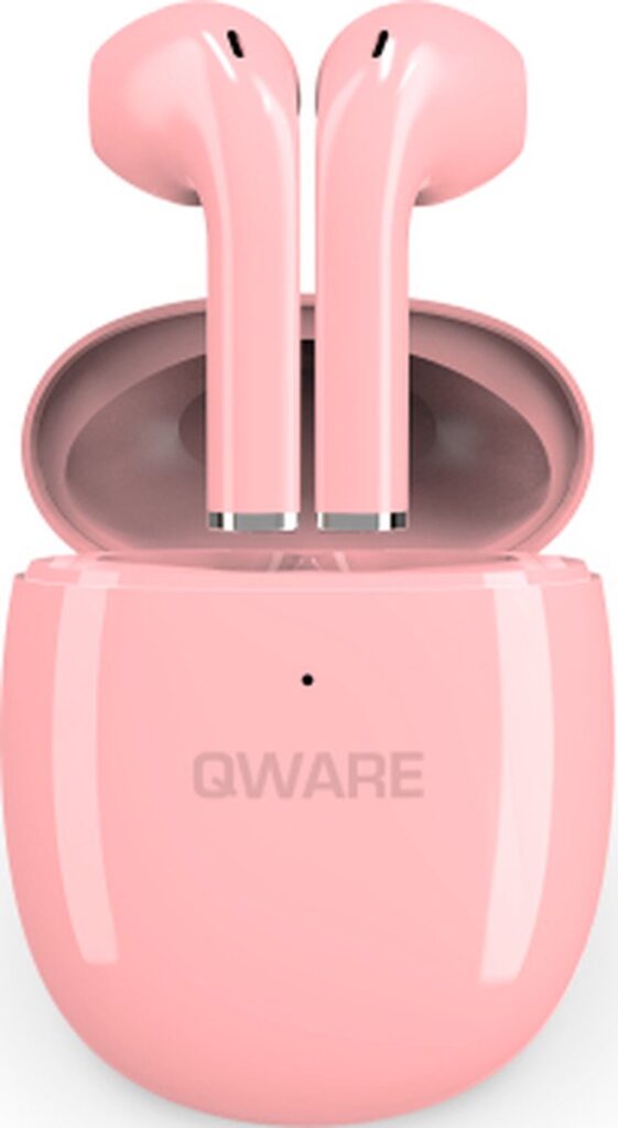 Qware Sound - Draadloze Oordopjes – Oordopjes Draadloos - Wireless Earbuds - In-Ear - Bluetooth Oortjes - Wireless EarPods - Roze