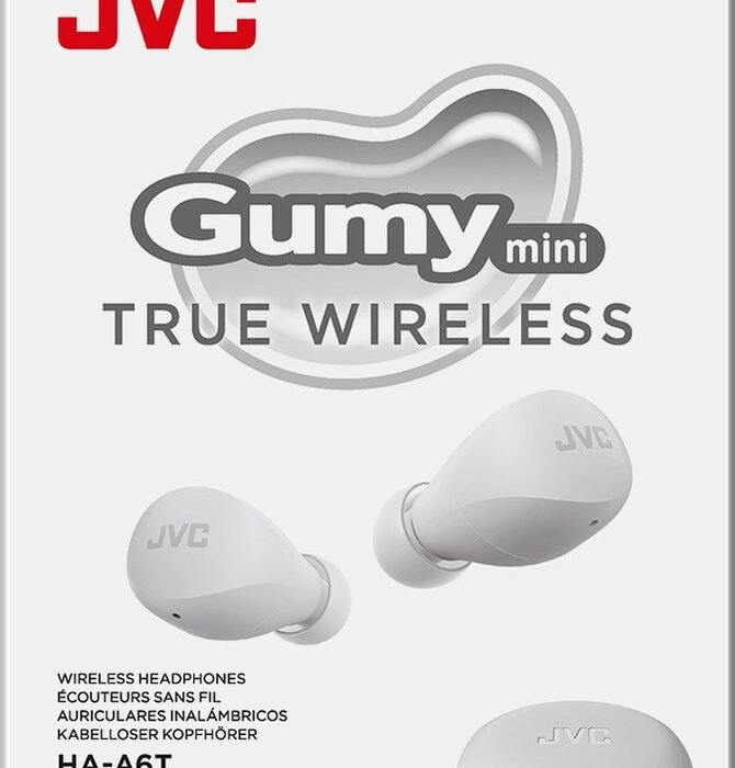 JVC HA-A6T Gumy Mini True Wireless Oordopjes - Wit