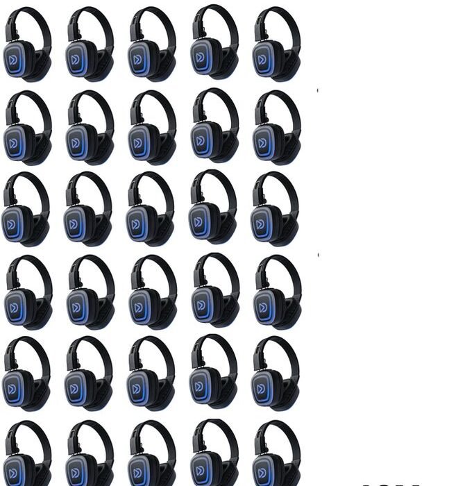 48X! Silent Disco Pro Box Bluetooth | 48 HiFi Headsets FD-Pro, Oplaadbare zender T80-Pro Bluetooth, oplaadstation | DOLLY DIGITAL©
