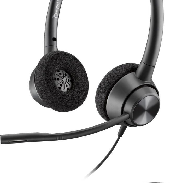 Headphones with Microphone Poly 214570-01 Black