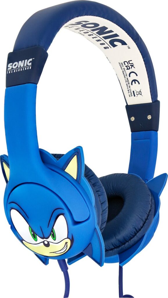 Sonic the Hedgehog - kinderkoptelefoon - met oortjes - volumebegrenzing - verstelbaar