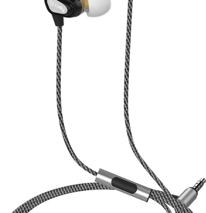 Stereo Dual Driver Oordopjes UP800 , Zwart - Kunststof - Celly