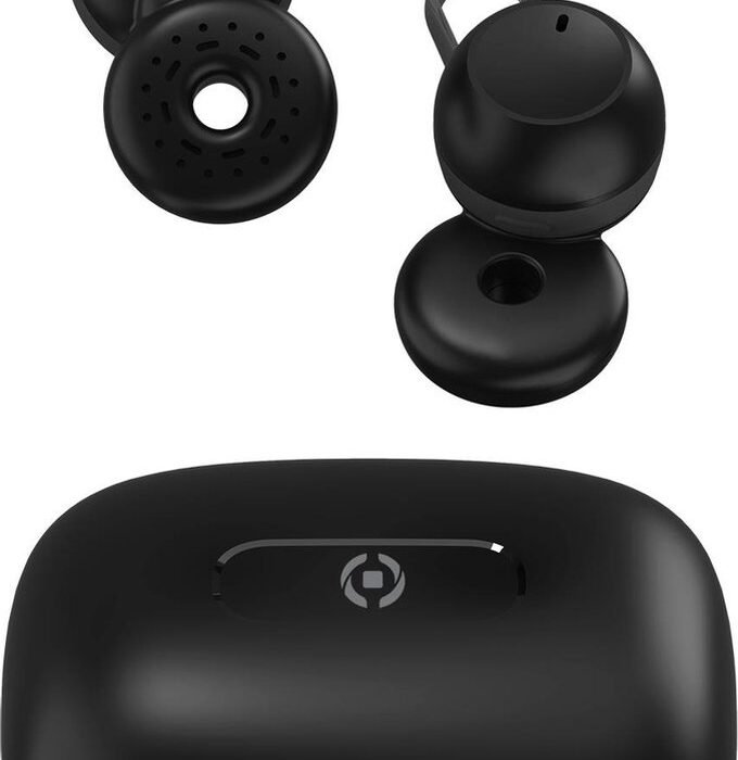 Headphones with Microphone Celly AMBIENTALBK Black