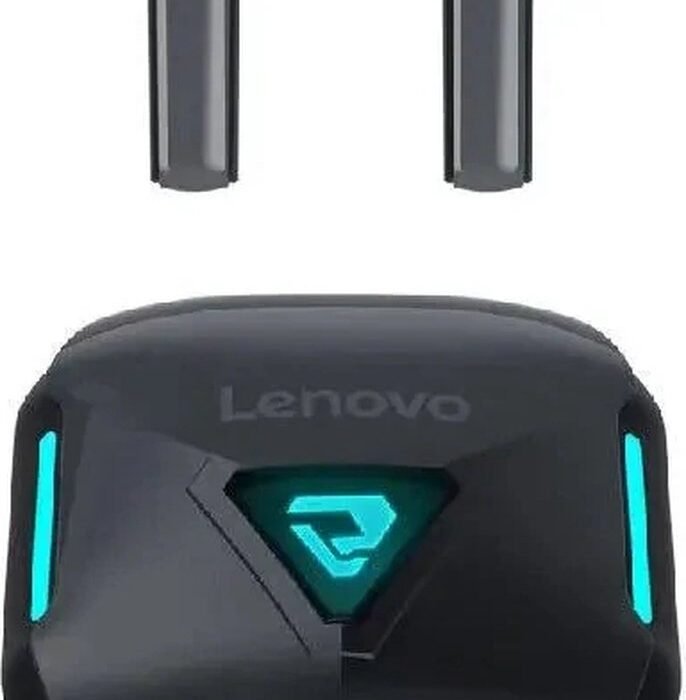 Lenovo - TG132 - Bluetooth 5.3 - Draadloze oordopjes - Ergonomisch - Noise-cancelling - Waterbestendig - Sport - Gamen - Reizen - Zwart