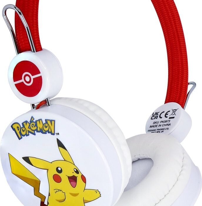 Pokémon Pikachu Pika - kinder koptelefoon - volumebegrenzing - verstelbaar (3-8j)