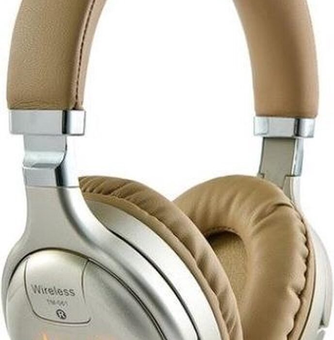 DrPhone WH1 Bluetooth 5.0 + EDR Koptelefoon met RGB verlichting Met Microfoon - FM/ MicroSD & AUX – Goud