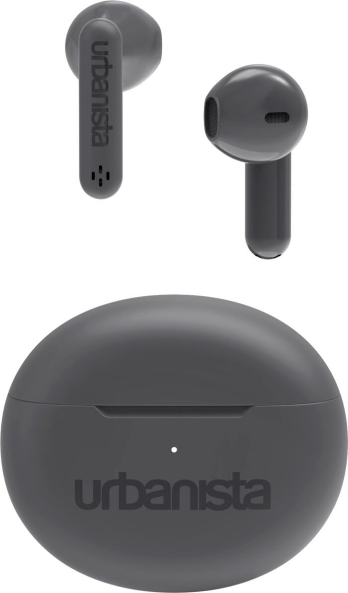 Urbanista Austin – Bluetooth oordopjes – 20 uur speeltijd – Spatwaterdicht – Touch bediening – USB-C – In-Ear oordopjes – Grijs