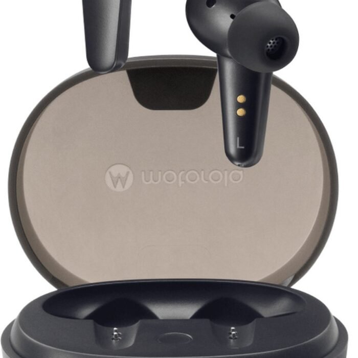 Motorola Moto Buds 600 ANC - Draadloze Oordopjes met Actieve Ruisonderdrukking - Bluetooth Oordopjes In-Ear met Oplaadcase - Zwart