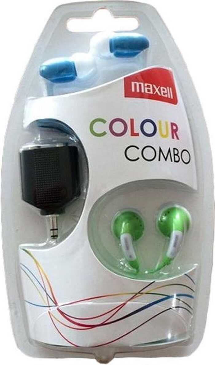 Maxell Colour Combo kleur Groen - Blauw met splitter