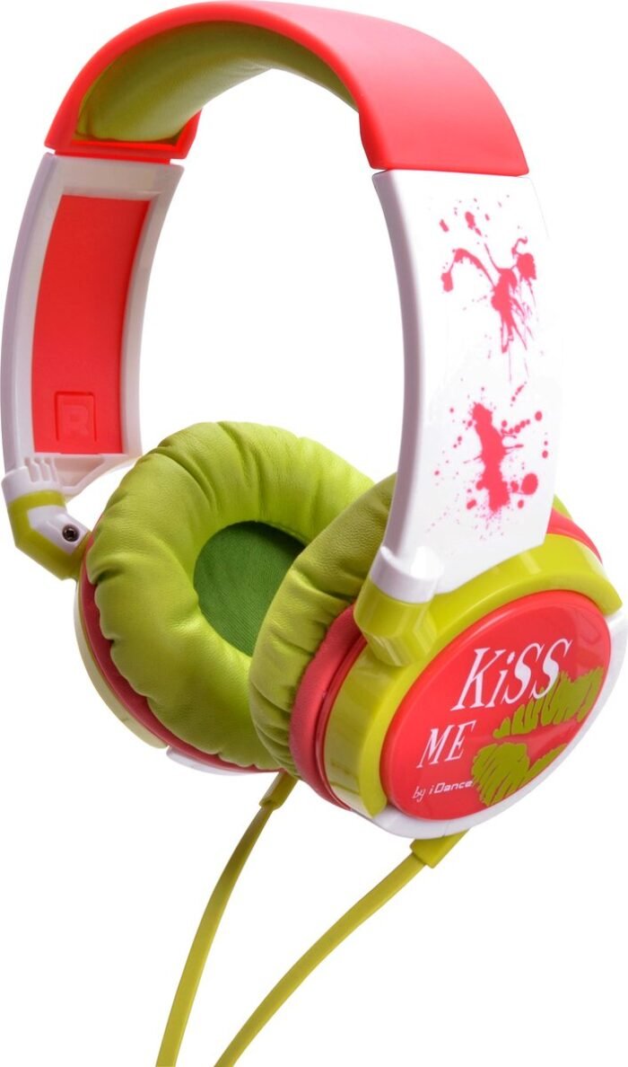 iDance Kiss Me KM 100 Groen, Roze, Wit Supraaural Hoofdband