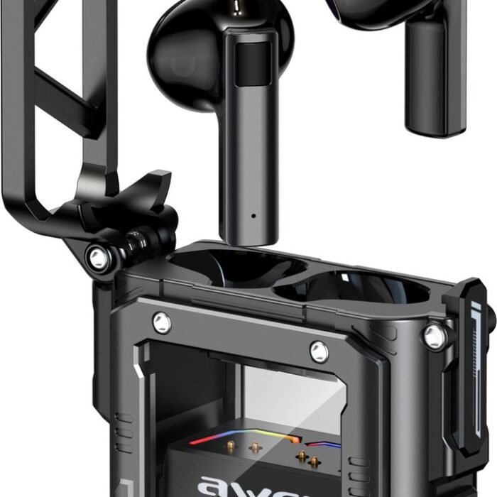 Awei - Bluetooth Oordopjes T63 - Headset In-Ear - Bluetooth 5.3 Earbuds - Tempered Glass Case