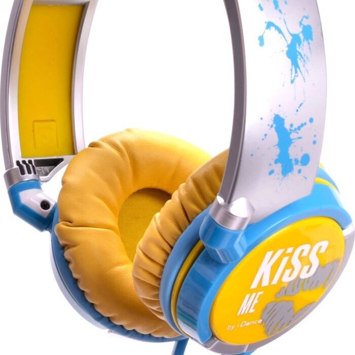 iDance Kiss Me KM 300 Blauw, Zilver, Geel Supraaural Hoofdband