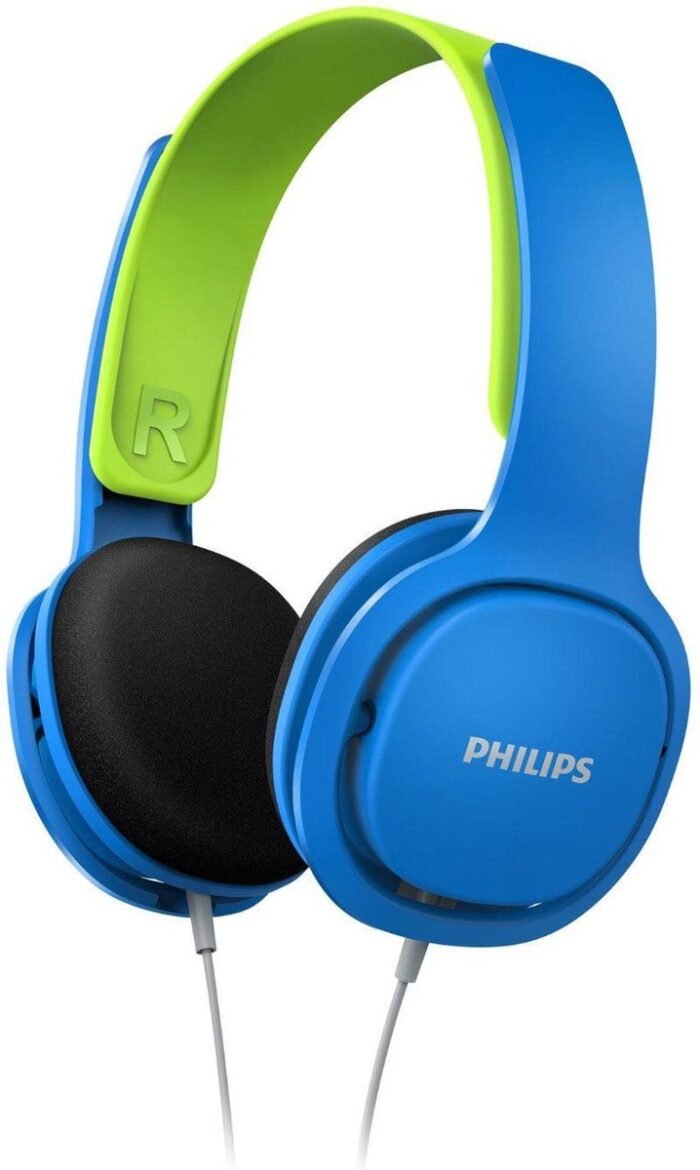 PHILIPS SHK2000 - Kids Koptelefoon - On-Ear Volumebegrenzing - Blauw/Groen - Ergonomische hoofdband