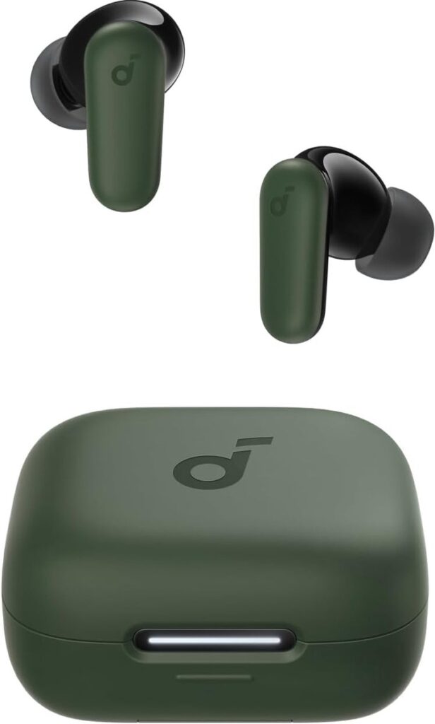 soundcore by Anker P30i Draadloze Oordopjes Groen - Earbuds - Active Noise Cancelling, Multipoint Connection, 45 uur accuduur, Bluetooth 5.4, IP54 spatwaterbestendig, Telefoonhouder