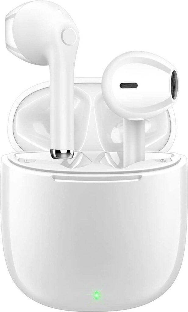 Nubex® Draadloze Oordopjes met Oplaadcase - Bluetooth - Oordopjes Draadloos - Sport Earbuds - Oortjes draadloos - Wit