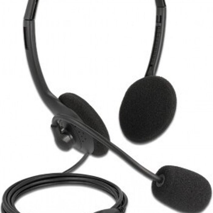 USB -stereo -headset met volumeregeling voor pc en laptop - ultra lichtgewicht