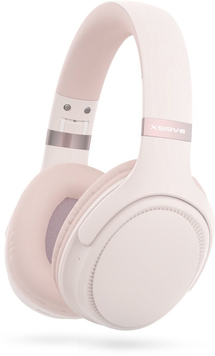 Xssive Koptelefoon Draadloos - Bluetooth 5.3 - Lange Batterijduur - Volledig Draadloze Hoofdtelefoon - Rose Goud