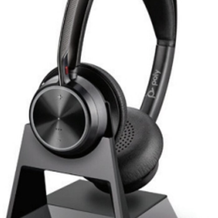 POLY Voyager Focus 2 Office Headset Bedraad en draadloos Hoofdband Kantoor/callcenter USB Type-A Bluetooth Oplaadhouder Zwart