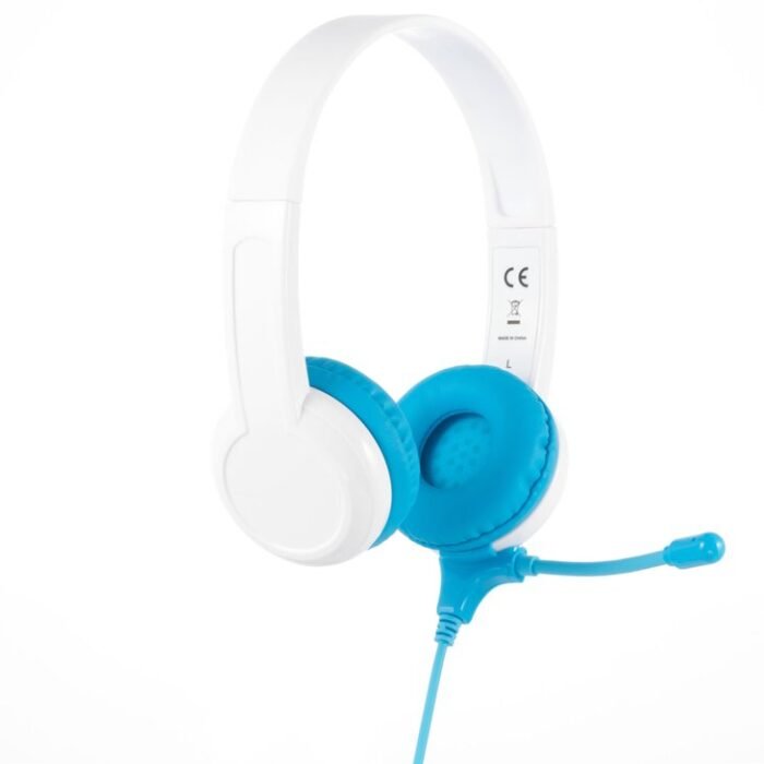 BuddyPhones StudyBuddy Blue - beam mic and extra audio cable