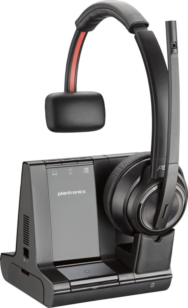 POLY Savi 8210 UC Headset Draadloos Hoofdband Kantoor/callcenter USB Type-C Oplaadhouder Zwart