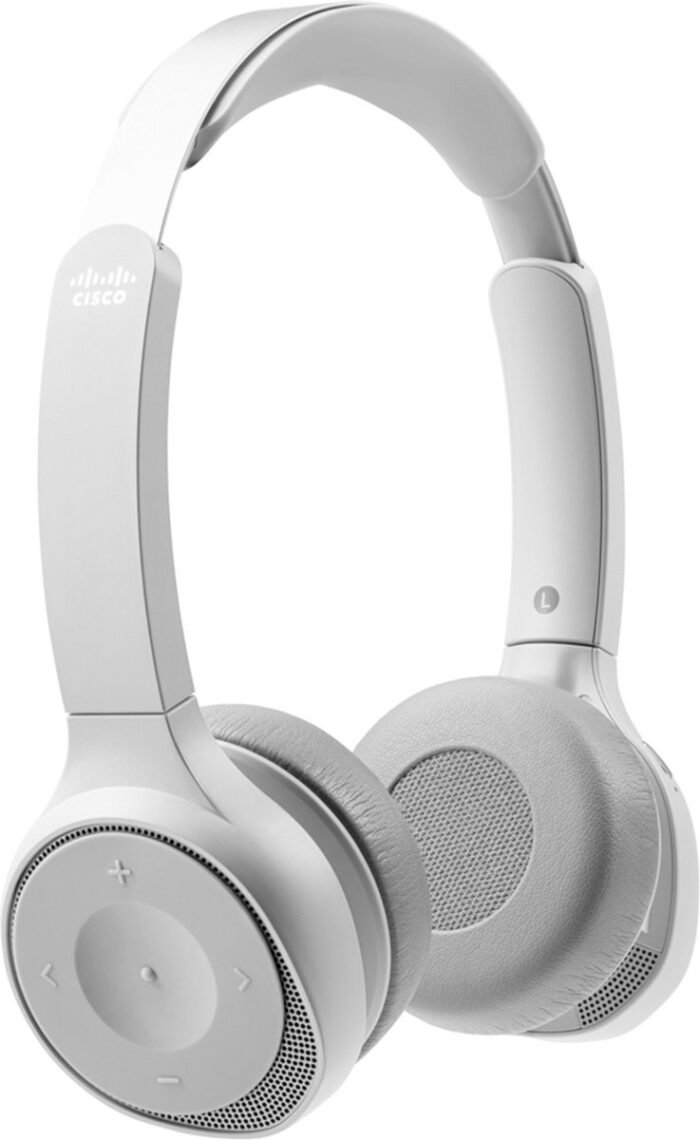 Cisco 730 Headset Bedraad en draadloos Hoofdband Oproepen/muziek Bluetooth Platina