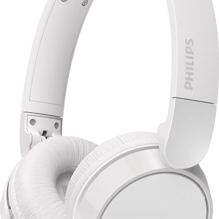 PHILIPS TAH4209 Lichtgewicht On Ear draadloze Bluetooth Headphones met Passive Noise Isolation - multipoint connectie - 55 uur afspeeltijd, natuurlijk geluid, heldere gesprekken, dynamische bass, 2 uur USB-laden - Wit