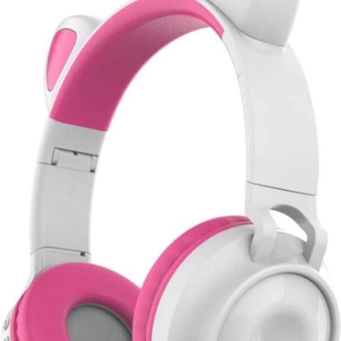 Koptelefoon Kinderen - Kinder Headset - Koptelefoon met Bluetooth - Zachte Oorkussens Koptelefoon voor Kinderen - roze