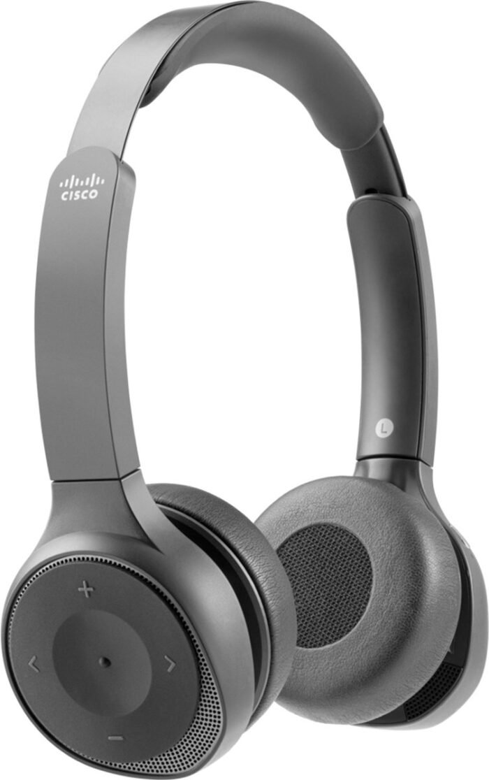 Cisco 730 Headset Bedraad en draadloos Hoofdband Oproepen/muziek Bluetooth Zwart, Koolstof