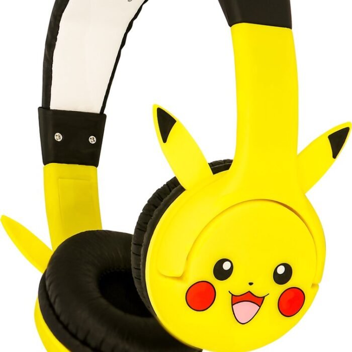 Pokémon - Pikachu - kinderkoptelefoon - met oortjes - volumebegrenzing - verstelbaar