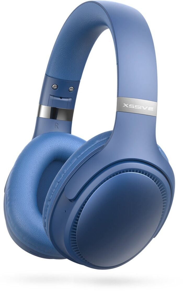 Xssive Koptelefoon Draadloos - Bluetooth 5.3 - Lange Batterijduur - Volledig Draadloze Hoofdtelefoon - Blauw