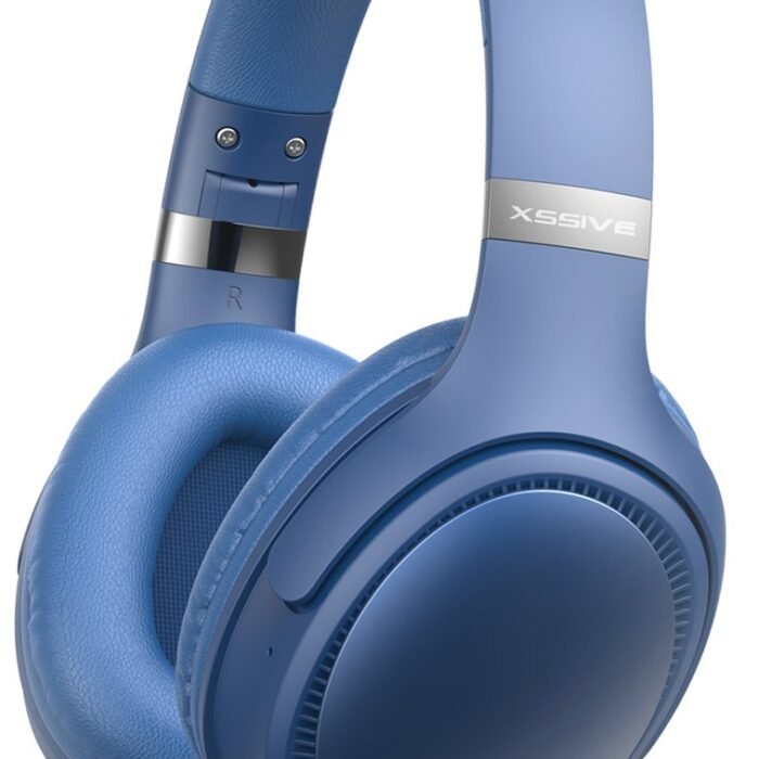 Xssive Koptelefoon Draadloos - Bluetooth 5.3 - Lange Batterijduur - Volledig Draadloze Hoofdtelefoon - Blauw