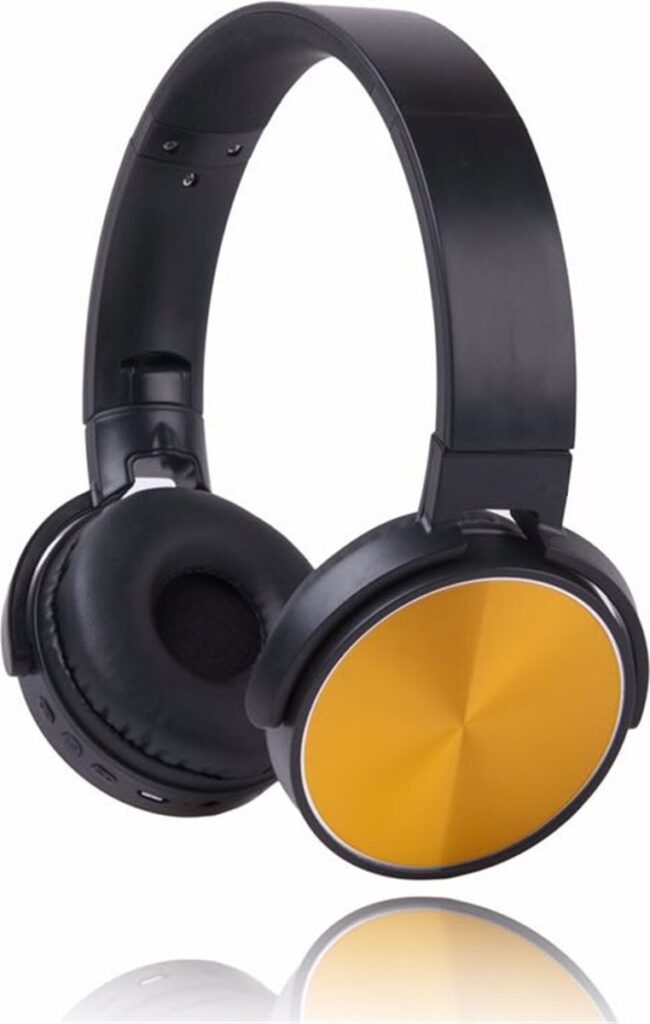 Wireless Stereo super bass Headphones FM Radio MP3 N95BT kleur Goud