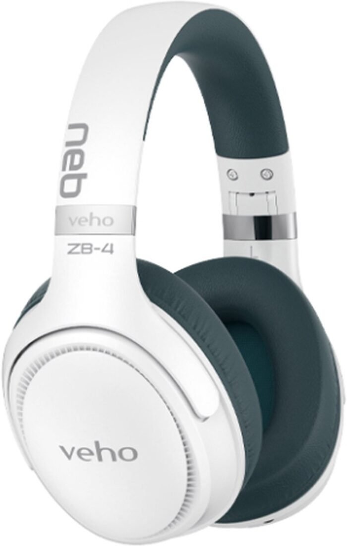 Veho ZB-4 NEB HEADPHONES WITH MIC-W Hoofdtelefoons Bedraad en draadloos Hoofdband Business/Everyday Zwart