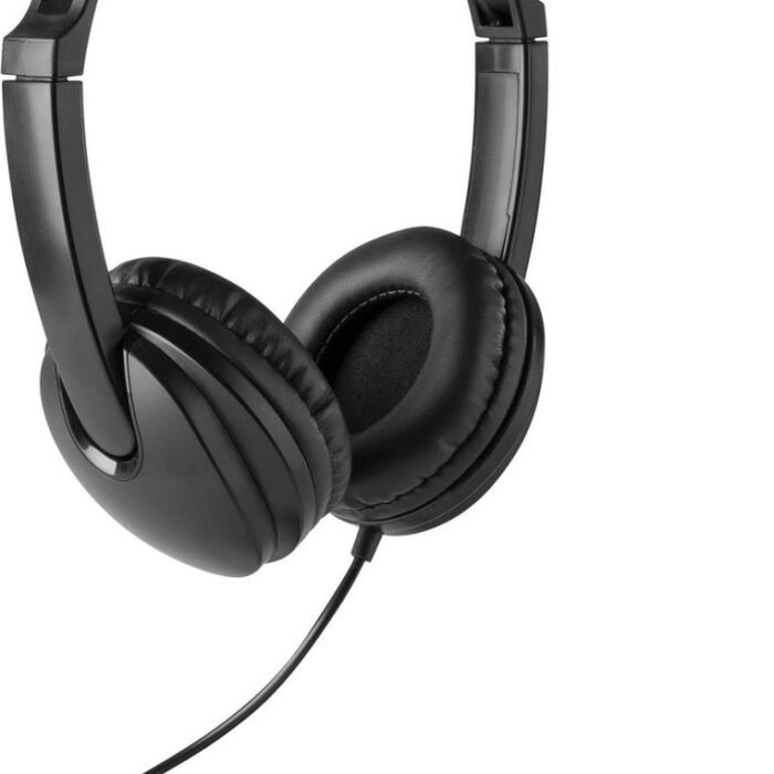 Koptelefoon kinderen en volwassenen - Vonyx VH100 universele hoofdtelefoon voor telefoon, tablet, pc, muziekinstrument, etc. - Zwart
