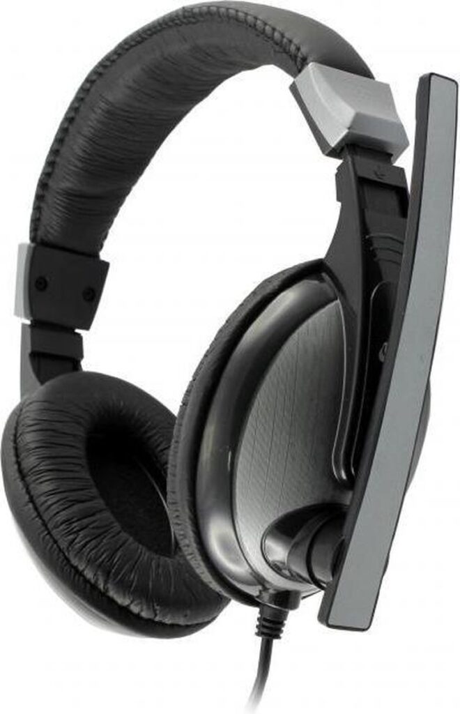 SBOX - HS-302 - hoofdtelefoon/headset - Bedraad Hoofdband Gamen - Zwart/ Grijs