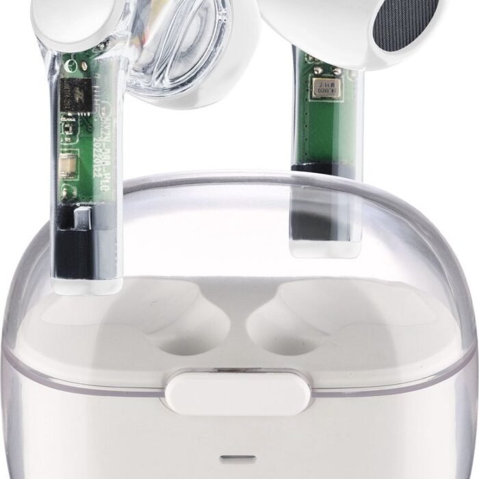 Cellularline FINE Headset True Wireless Stereo (TWS) In-ear Oproepen/muziek Bluetooth Transparant, Wit