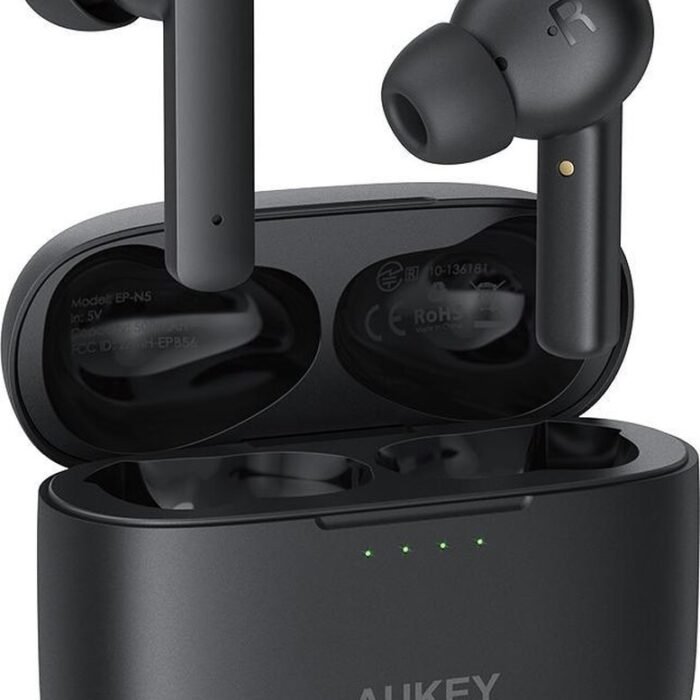 Aukey Draadloze In-ear Oordopjes - Met Ruisonderdrukking - 7 uur Speeltijd - Zwart
