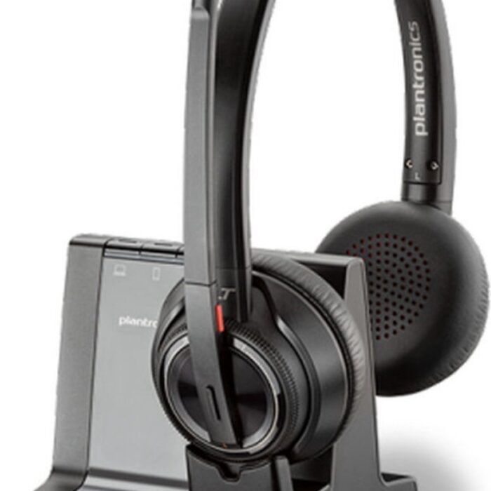 Plantronics Savi W8220-M, MSFT Binaural Head-band Black