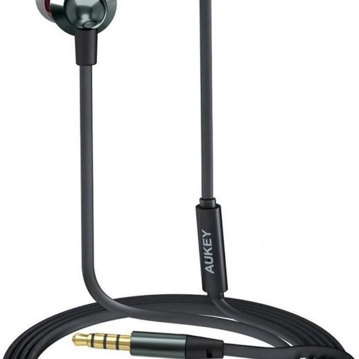 AUKEY In Ear hoofdtelefoon, Bedrade hoofdtelefoon Bas Stereo Oordopjes Headset met microfo