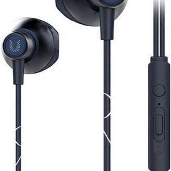 UiiSii HM12 - In Ear Oordopjes - Oortjes met draad en microfoon - 120cm 3,5mm Audiokabel - Blauw