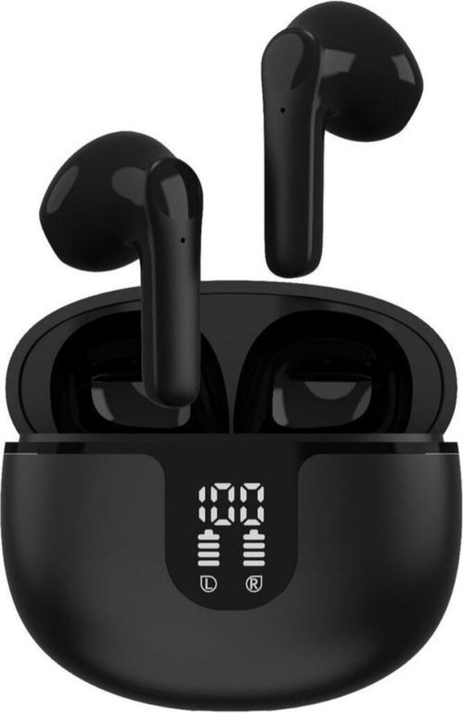 Bluetooth oordopjes - in ear - oortjes - Oordopjes - Draadloze oordopjes - Draadloze bluetooth oordoppen - Pro 5 Oordoppen - Bluetooth oortjes - Zwart