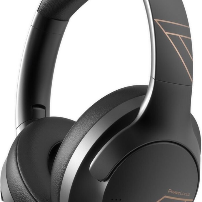 PowerLocus P3 - Bluetooth Koptelefoon – Draadloos – Over-ear – 50 uur batterijduur – Microfoon - Zwart/Goud