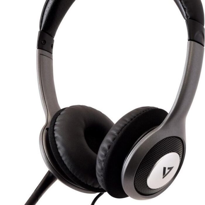 Headphones with Microphone V7 HU521-2EP Black
