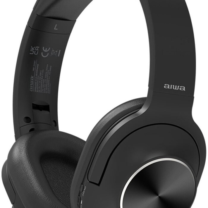Aiwa HST-220BT hoofdtelefoon/headset Bedraad en draadloos Hoofdband Oproepen/muziek USB Type-C Bluetooth Zwart