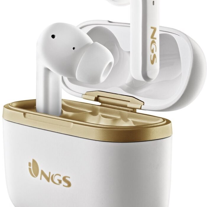 NGS Artica Trophy White ANC Bluetooth Earphones - TWS - Up To 20 Hours - Touch Control - White