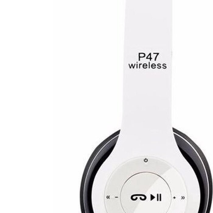 Bluetooth Headset/ Wireless Headphone P47 5.0 + EDR TF card/FM Stereo Radio MP3 player kleur Wit