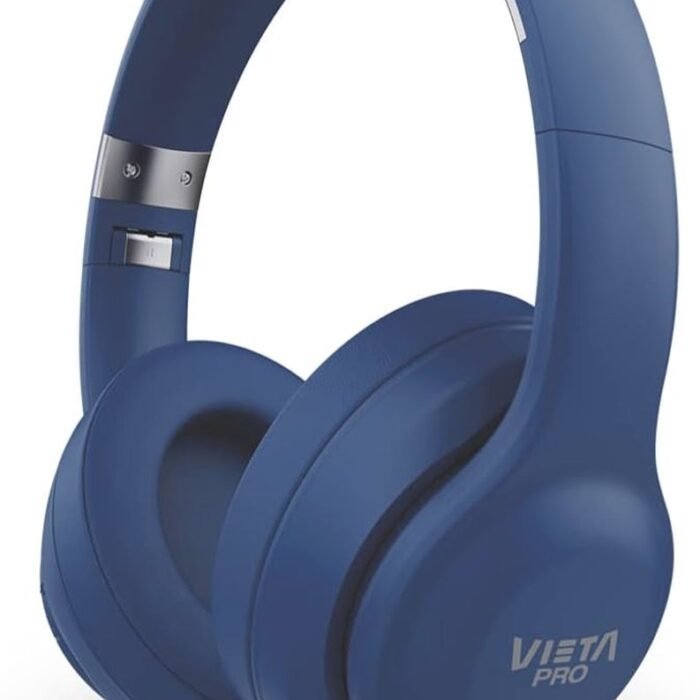 Bluetooth Hoofdtelefoon met Microfoon, Voice Assistent, 20 Uur Looptijd en AUX-in, Blauw