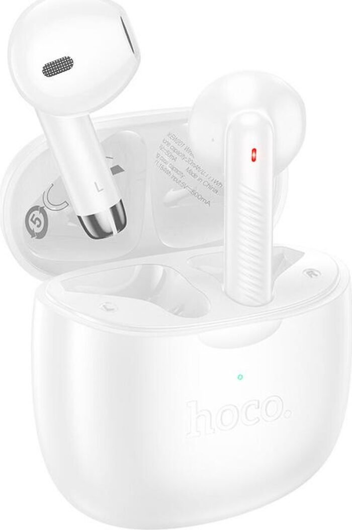 Hoco EW201 Draadloze Bluetooth Half In-Ear Oordoppen Wit